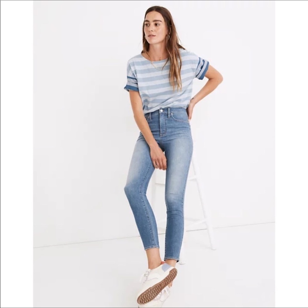 MADEWELL High Rise Skinny Crop Jeans